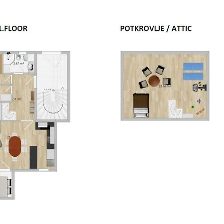 Apartmán Golden Hope 4+1 Krk *